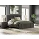 Agrander Dark Brown King Panel Bed