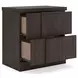Agrander Dark Brown Panel Bedroom Set