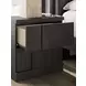 Agrander Dark Brown 2 Drawer Nightstand with USB Charging