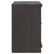 Agrander Dark Brown 2 Drawer Nightstand with USB Charging
