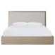 Carino Sand Cerused and Beige Upholstered Panel Bedroom Set