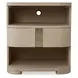 Carino Sand Cerused and Beige Upholstered Panel Bedroom Set