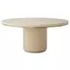 Carino Sand Cerused and Gold Round Dining Room Set
