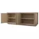 Carino Sand Cerused and Gold Round Dining Room Set
