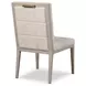 Carino Sand Cerused and Beige Upholstered Dining Side Chair