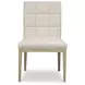 Carino Sand Cerused and Beige Upholstered Dining Side Chair