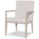 Carino Sand Cerused and Gold Round Dining Room Set
