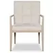Carino Sand Cerused and Gold Round Dining Room Set
