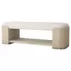 Carino Sand Cerused and Beige Upholstered Panel Bedroom Set