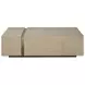 Carino Sand Cerused and Gold Rectangular Occasional Table Set