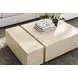 Carino Sand Cerused and Gold Rectangular Cocktail Table