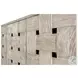 Hearthwood Wooden Weave Grey Wash 4 Door Credenza