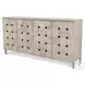 Hearthwood Wooden Weave Grey Wash 4 Door Credenza