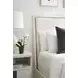 Carino Frost and Beige King Upholstered Panel Bed
