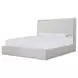 Carino Frost and Beige King Upholstered Panel Bed