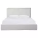 Carino Frost and Beige King Upholstered Panel Bed