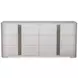 Carino Frost and Beige Upholstered Panel Bedroom Set