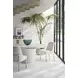 Carino Frost and Gray Round Dining Room Set