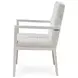 Carino Gray Upholstered Dining Arm Chair
