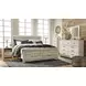 Bellaby Whitewash 7 Drawer Dresser and Rectangular Mirror