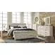 Bellaby Whitewash 7 Drawer Dresser and Rectangular Mirror