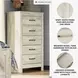 Bellaby Whitewash Five Drawer Chest