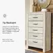 Bellaby Whitewash Five Drawer Chest