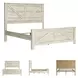 Bellaby Whitewash King Crossbuck Panel Bed