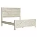 Bellaby Whitewash King Crossbuck Panel Bed