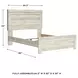 Bellaby Whitewash Queen Panel Bed