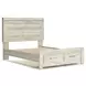 Bellaby Whitewash Queen Platform Storage Bed