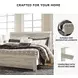 Bellaby Whitewash King Panel Bed