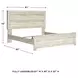 Bellaby Whitewash King Panel Bed