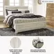 Bellaby Whitewash King Panel Bed