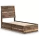 Zadilyn Brown Twin Storage Panel Bed