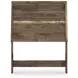Zadilyn Warm Natural Brown Twin Panel Headboard