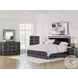 Ravalori Black King Upholstered Panel Bed
