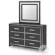 Ravalori Black Panel Upholstered Bedroom Set