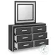 Ravalori Black Panel Upholstered Bedroom Set
