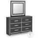 Ravalori Black Panel Upholstered Bedroom Set