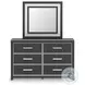 Ravalori Black Panel Upholstered Bedroom Set