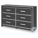 Ravalori Black Panel Upholstered Bedroom Set