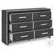 Ravalori Black Panel Upholstered Bedroom Set