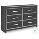 Ravalori Black Panel Upholstered Bedroom Set