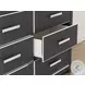 Ravalori Black Panel Upholstered Bedroom Set
