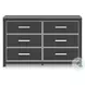 Ravalori Black Panel Upholstered Bedroom Set