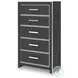 Ravalori Black Panel Upholstered Bedroom Set