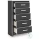 Ravalori Black Panel Upholstered Bedroom Set