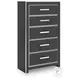 Ravalori Black Panel Upholstered Bedroom Set