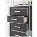Ravalori Black 5 Drawer Chest